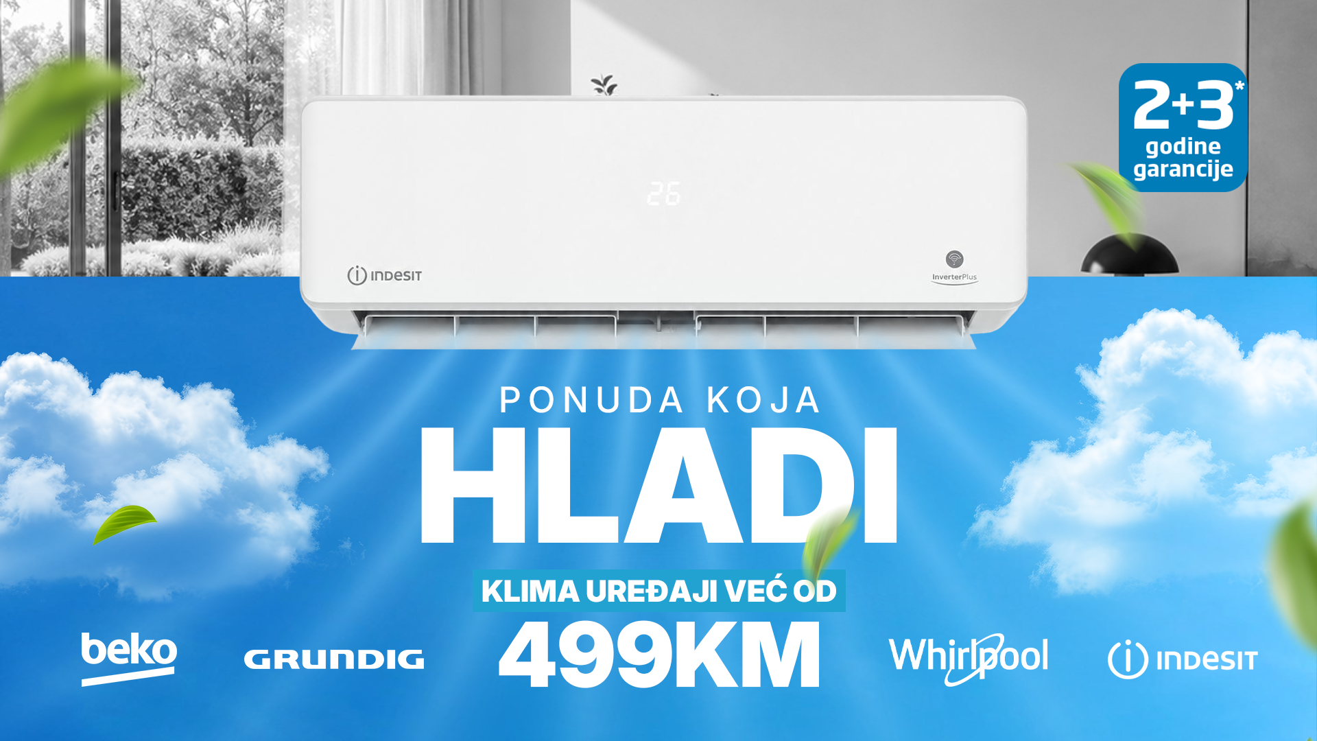 Omega shop ponuda klima uređaja Beko, Grundig, Whirlpool i Indesit