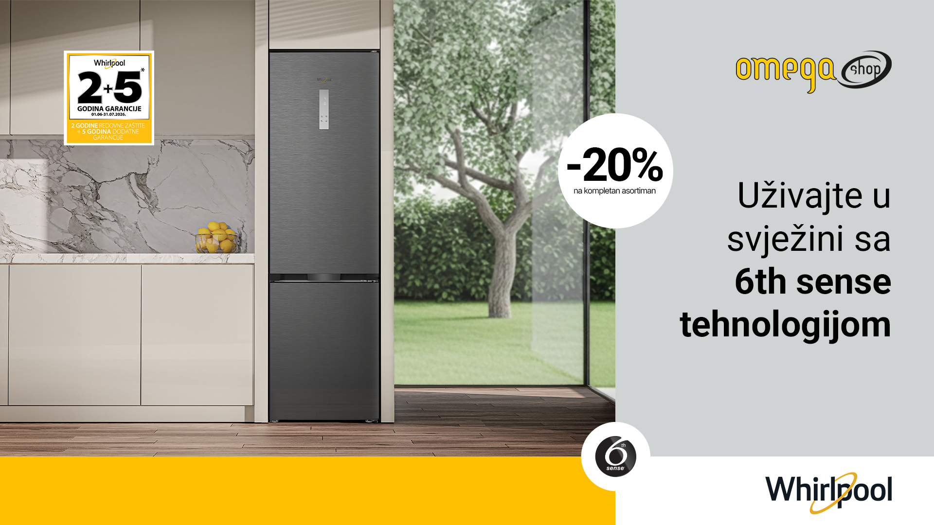 Whirlpool frižideri na akciji u Omega shop ponudi