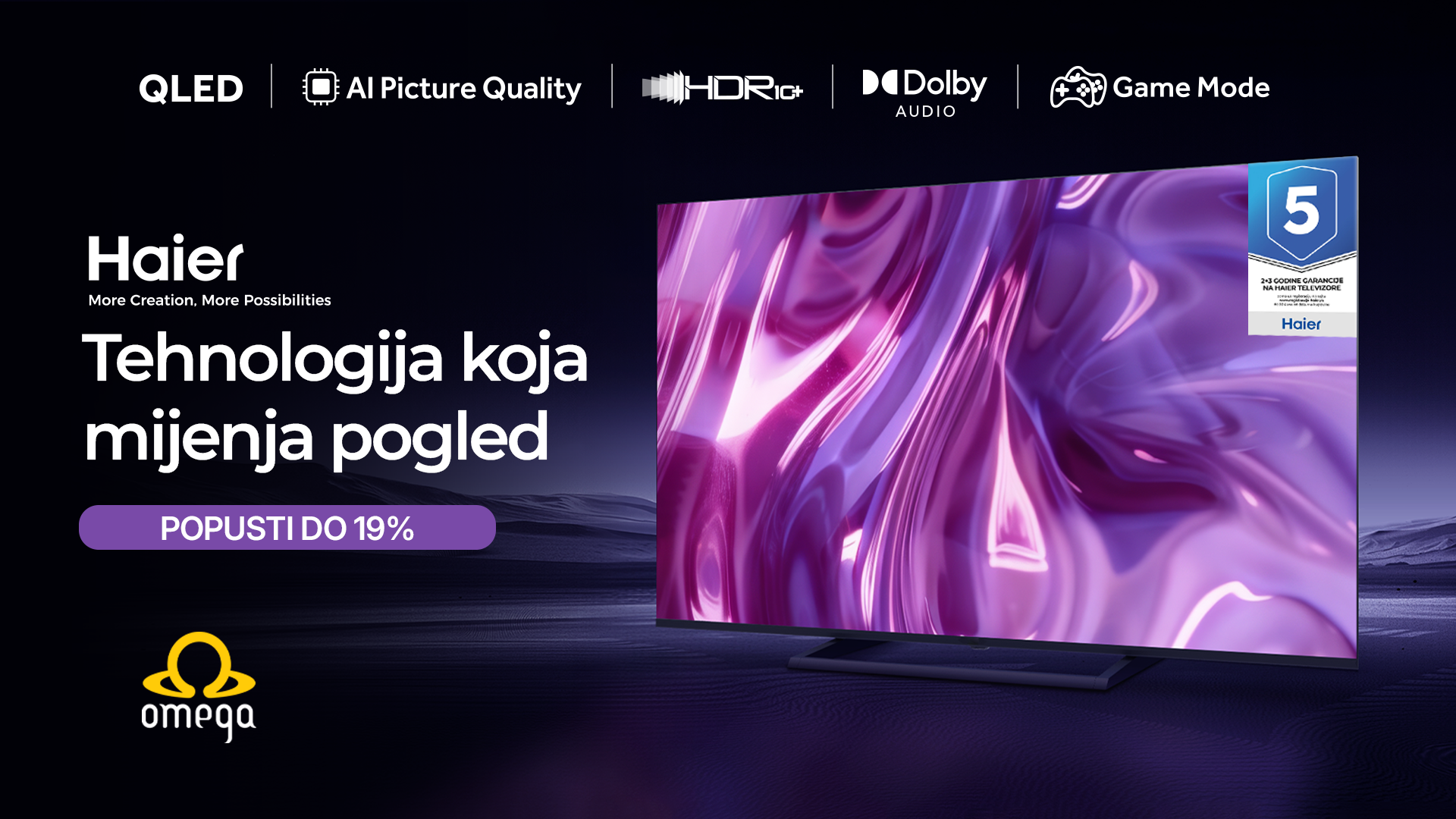 Haier televizori – tehnologija koja mijenja pogled