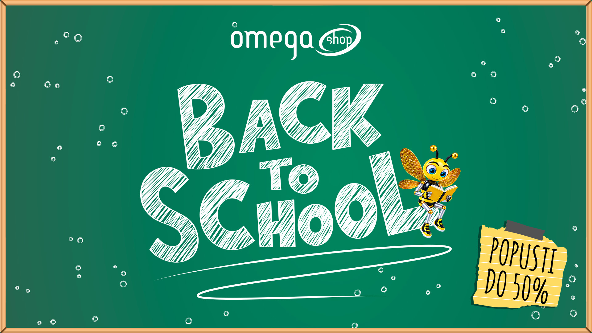 Omega shop Back to School akcija