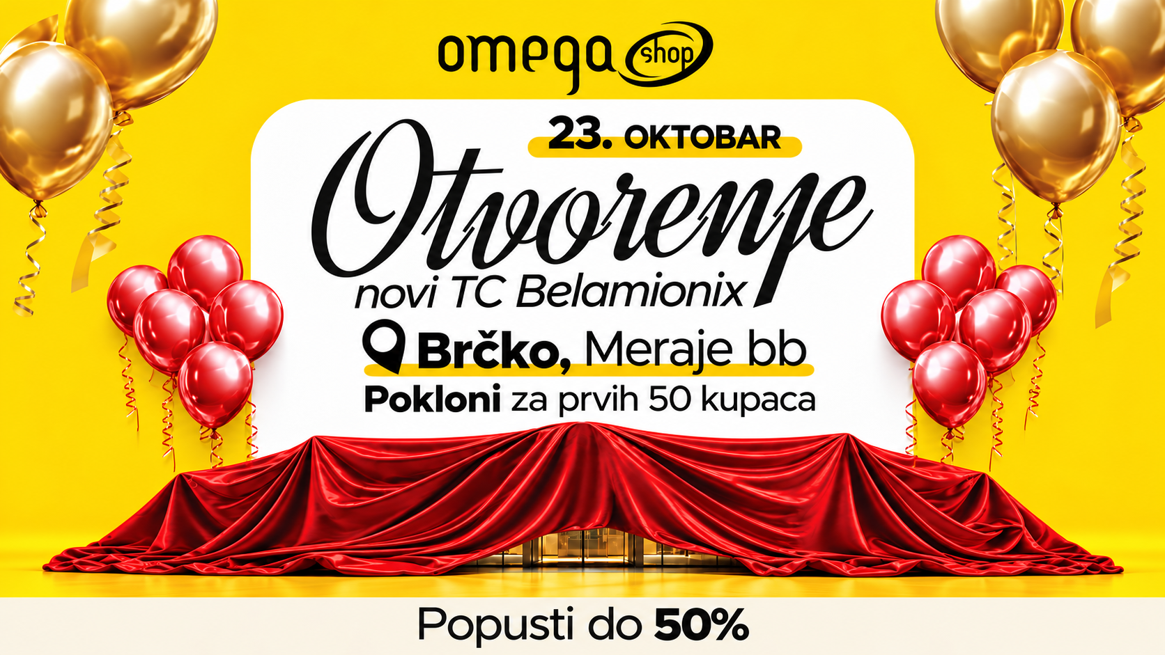 Svečano otvaranje novog Omega shopa u Brčkom 23. oktobra