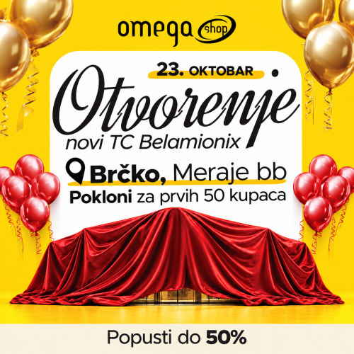 Omega Shop Grand Opening Poster